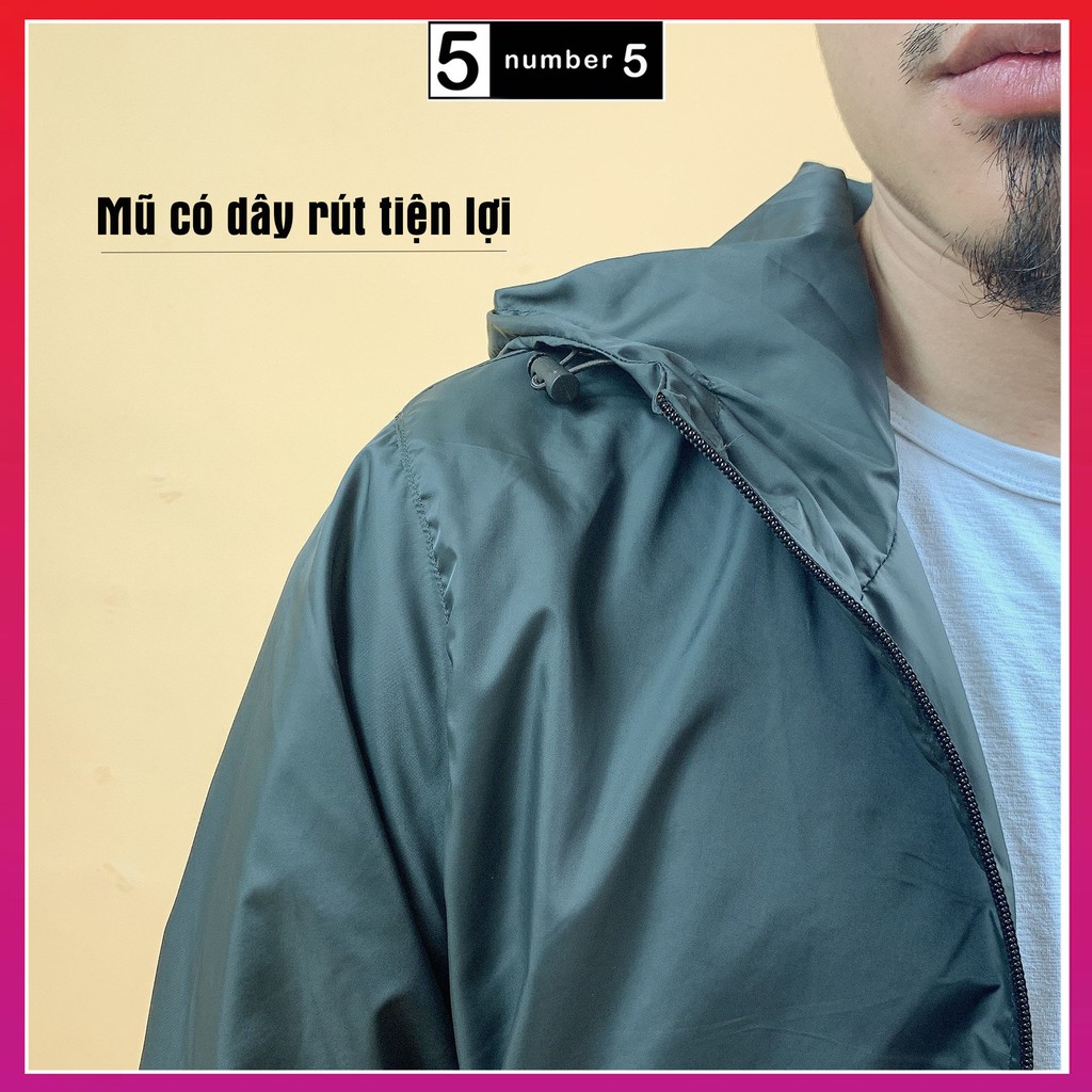 [AG] Áo Gió Nam 2 Lớp Lót Lưới Chống Nước Áo dù thể thao 5 màu kèm túi | BigBuy360 - bigbuy360.vn