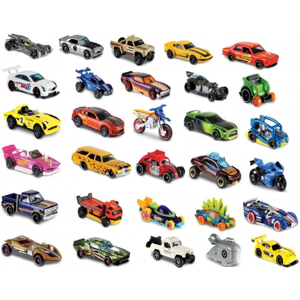 Combo 5 xe dòng cơ bản Hot Wheels C4982 - nguyên vỉ (Giao mẫu ngẫu nhiên)