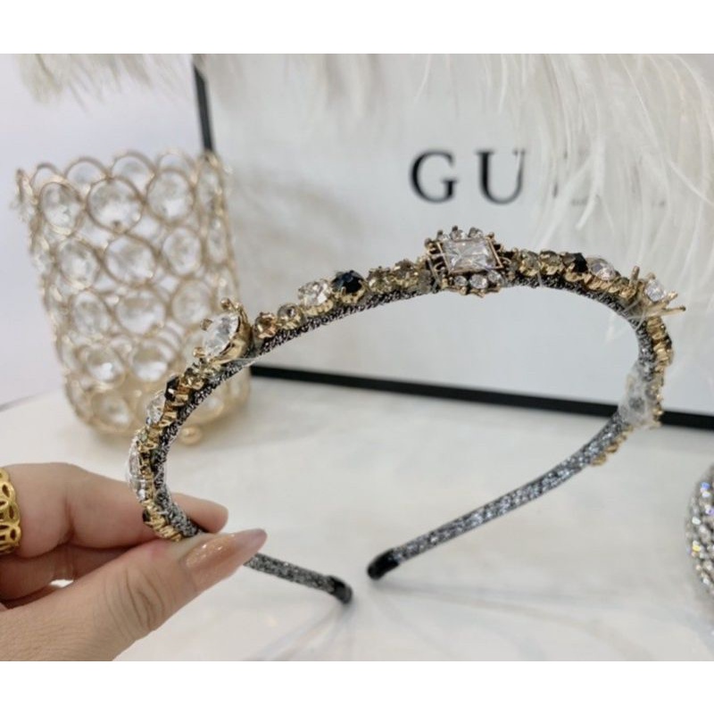 Bờm tóc cài tóc đá nhỏ-bờm đá vương miệng Hàn Quốc