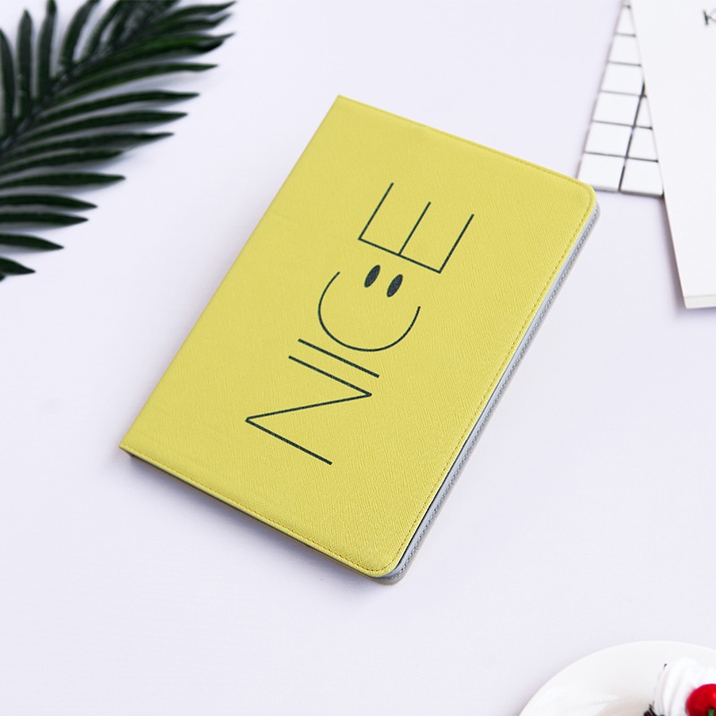 Bao da máy tính bảng Lykry  nắp lật hình mặt cười dành cho Ipad Air Mini 5 / 2 / 3 / 4 Pro / 9.7 / 10.2 / 11 | BigBuy360 - bigbuy360.vn