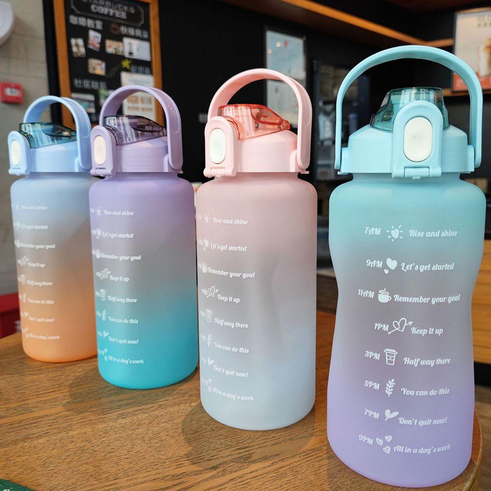 Bình Nước PISTA 2000ml Dung Tích Lớn Màu Gradient Tiện Dụng Mang Theo Du Lịch / Cắm Trại