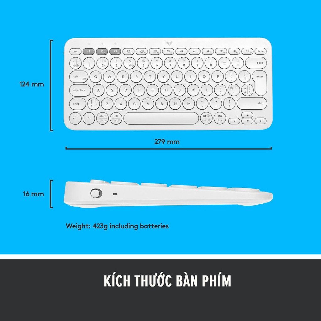 Bàn Phím Bluetooth Logitech K380 Multi-Device - Hàng Chính Hãng | BigBuy360 - bigbuy360.vn