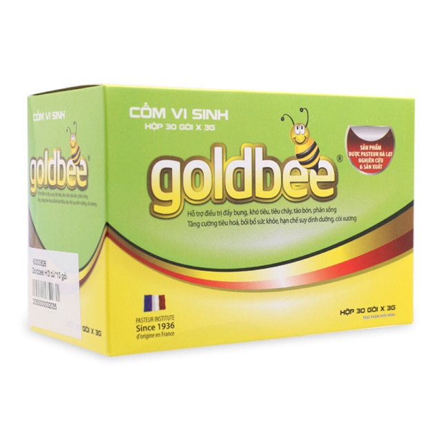 Cốm vi sinh goldbee - hỗ trợ cân bằng hệ vi sinh đường ruột_bổ sung vitamin, khoáng chất - 30 gói x 3gram