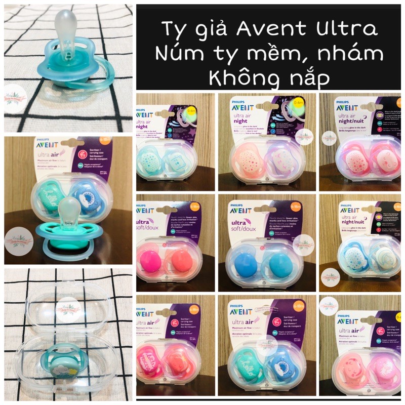 Ty ngậm phát sáng Avent ULTRA AIR NIGHT BÉ 0-6, 6-18M