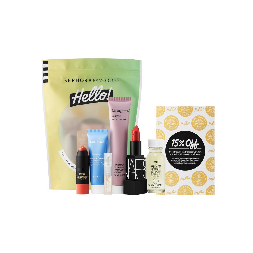 Set Sephora Favorites Hello! holy-Grail Greats Bunny Beauty hàng đủ bill