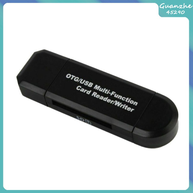 Hot Sale 【GZ】 Card Reader Adapter USB 2.0 +OTG for Micro SD/for SDXC for TF Multi-Function U Disk PC Phones Memory Cardreader