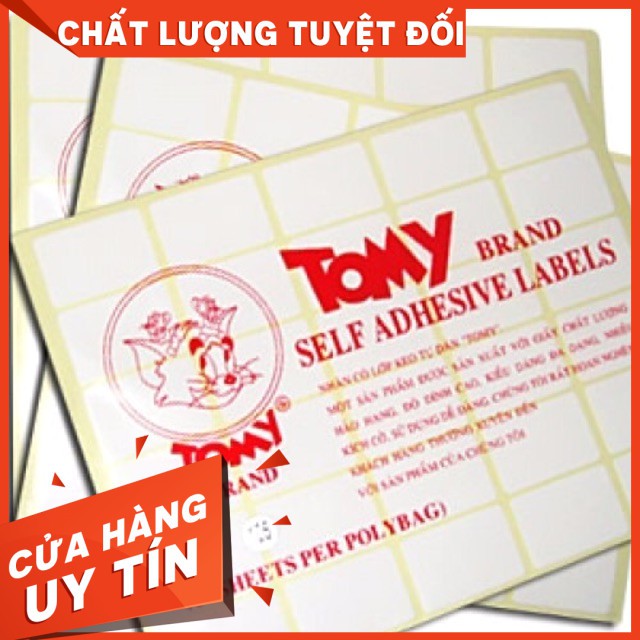 Giấy decal in mã vạch Tomy A5 - Aha Book