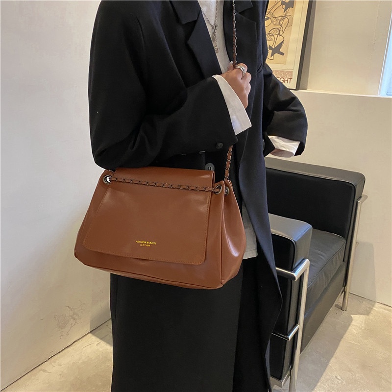 Túi tote Đeo Vai Cỡ Lớn Thời Trang Thu Đông Phong Cách Retro 2022