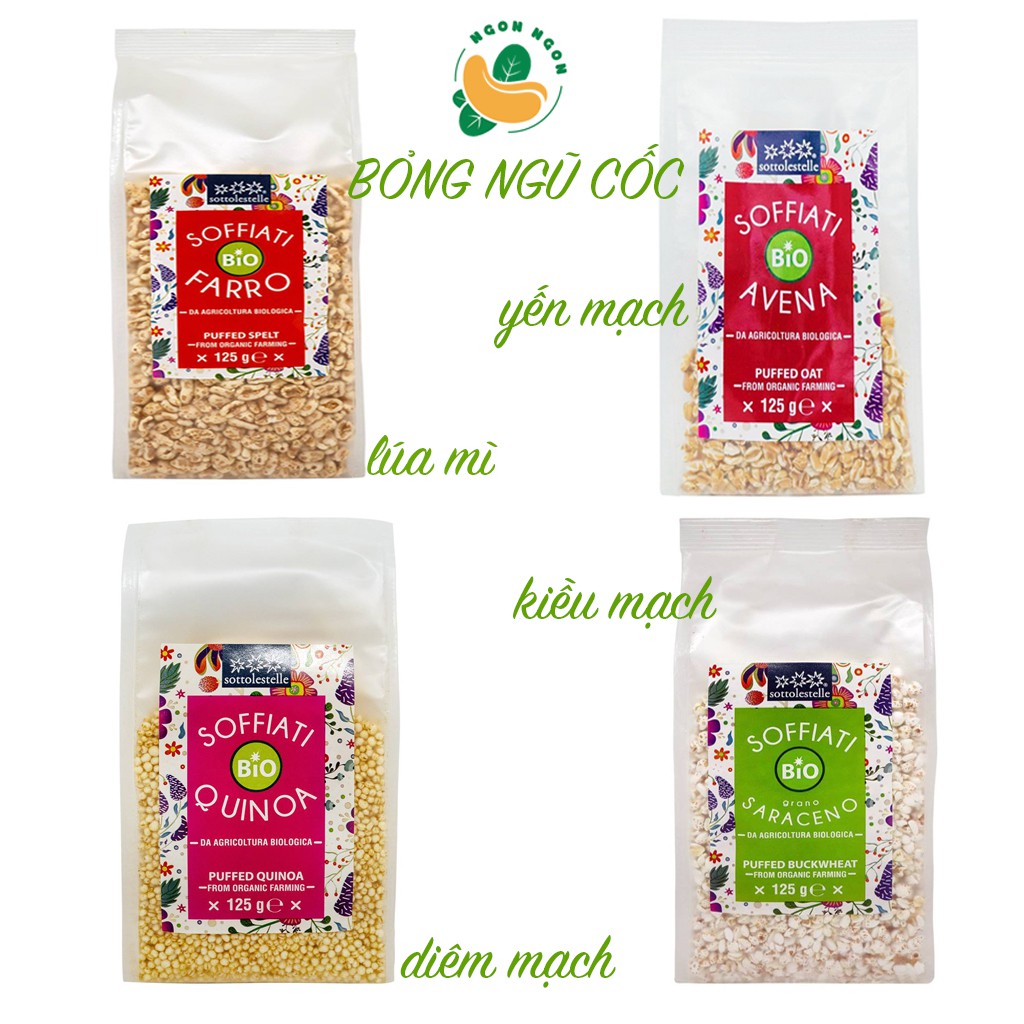 Bỏng kiều mạch hữu cơ Sottolestelle 125g