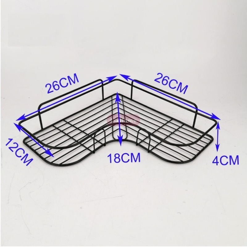 Kệ góc dán tường bằng thép không rỉ siêu chắc trong nhà bếp nhà tắm