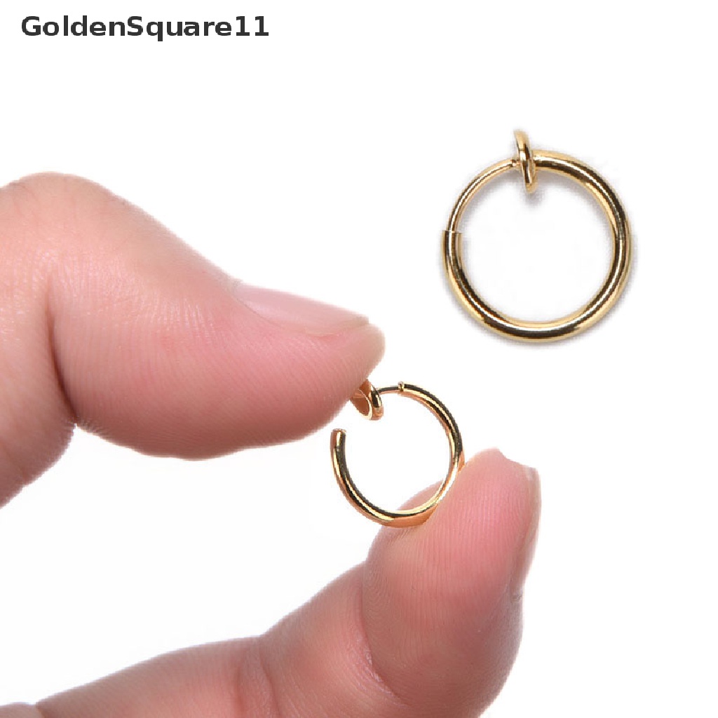 [Goldsquare11] Set 2 Khuyên Xỏ Mũi / Môi / Tai / Mũi / Cơ Thể Phong Cách Punk Unisex