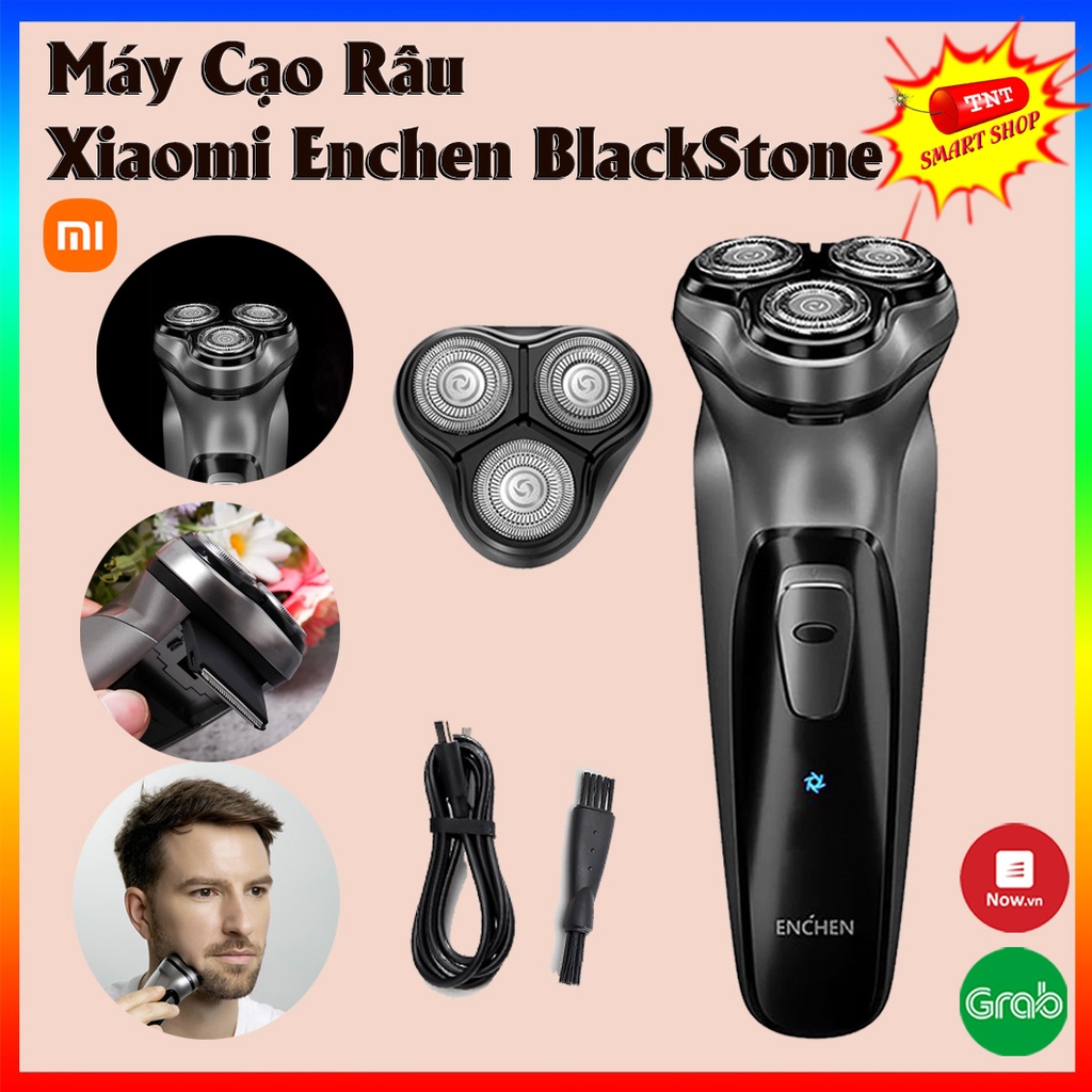 Máy Cạo Râu Xiaomi Enchen BlackStone chính hãng pin sac đầu cắt 3D