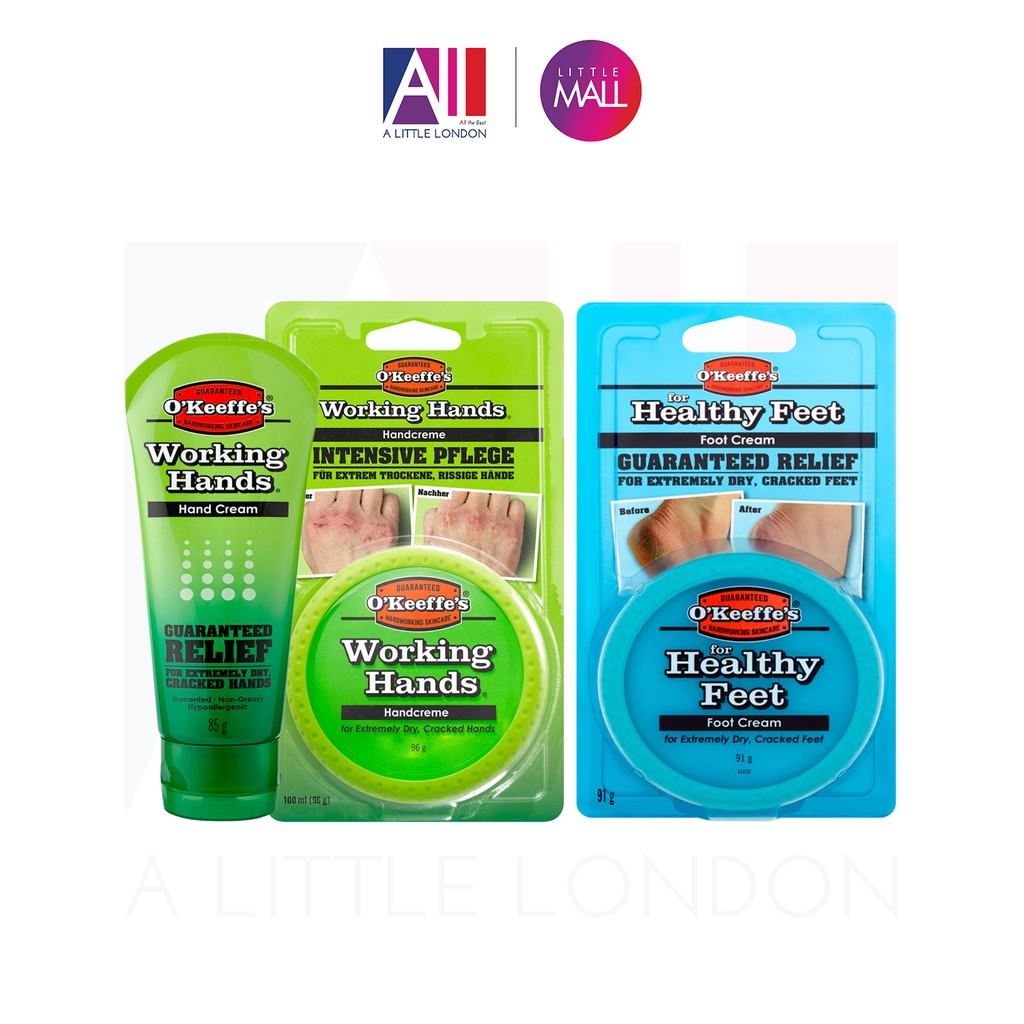 [TOP 1 SHOPEE] Kem phục hồi da tay chân nứt nẻ, khô ráp O'Keeffe’s Working Hands / Healthy Feet Cream (Bill Anh)