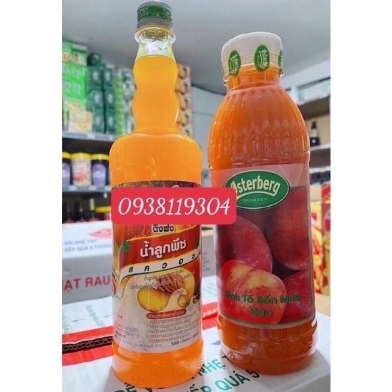 siro đào dâu Vải dưa lưới ding fong thái lan 760ml ĐỦ VỊ