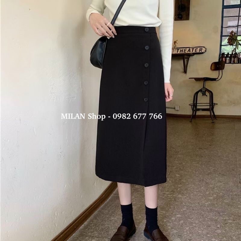 Chân váy dạ dài qua gối kèm đai các kiểu | BigBuy360 - bigbuy360.vn