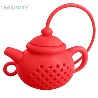 Teapot Shape Tea Strainer Silicone Tea Bag Infuser Leaf Filter Diffuser