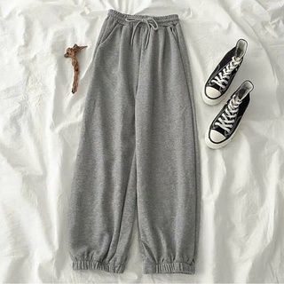 Quần jogger nữ bo gấu chất nỉ da cá