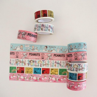 GaLiCiCi Masking TapeBăng Keo Giấy 15mm*5m in Hình Nhân Vật Snoopy
