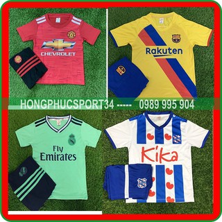 ÁO ĐÁ BÓNG TRẺ EM XẢ KHO NHIỀU MÀU SIZE