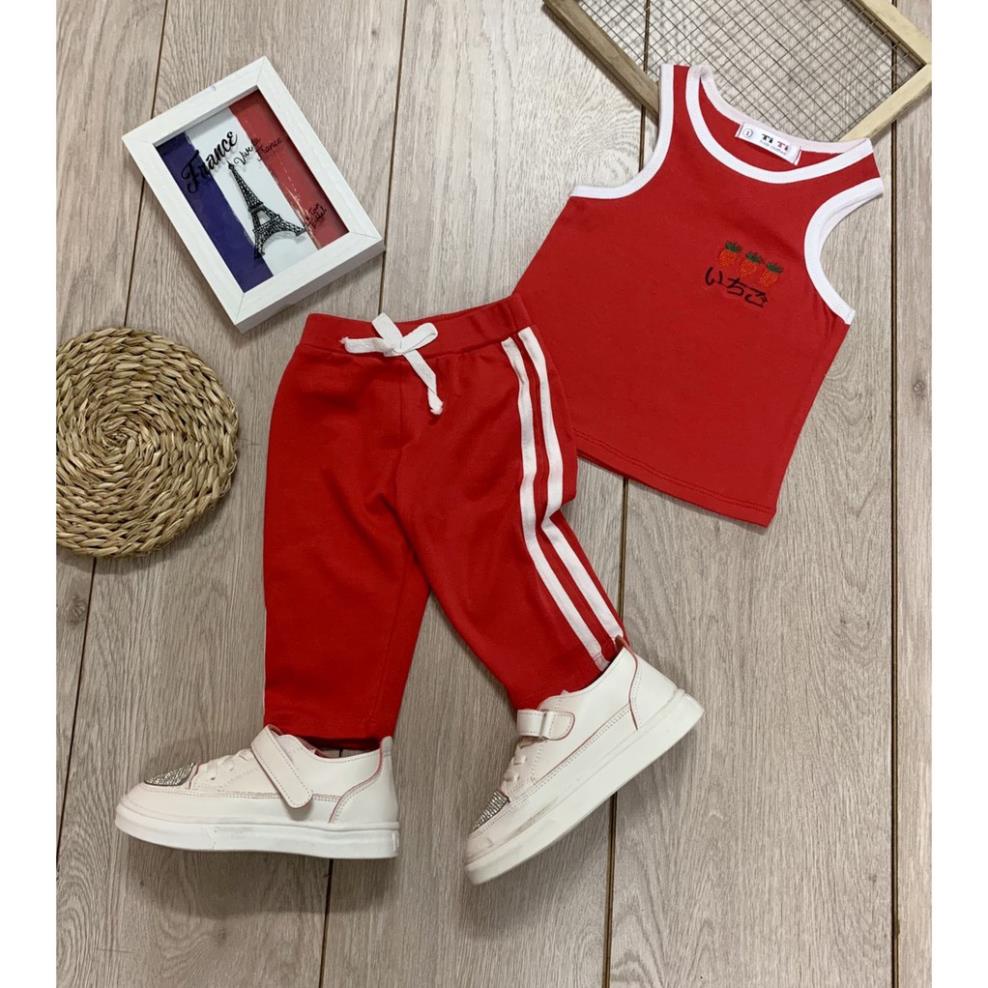 SET TRÁI DÂU CHO BÉ IU - COTTON 100% -SÉT CHO BÉ MÙA HÈ