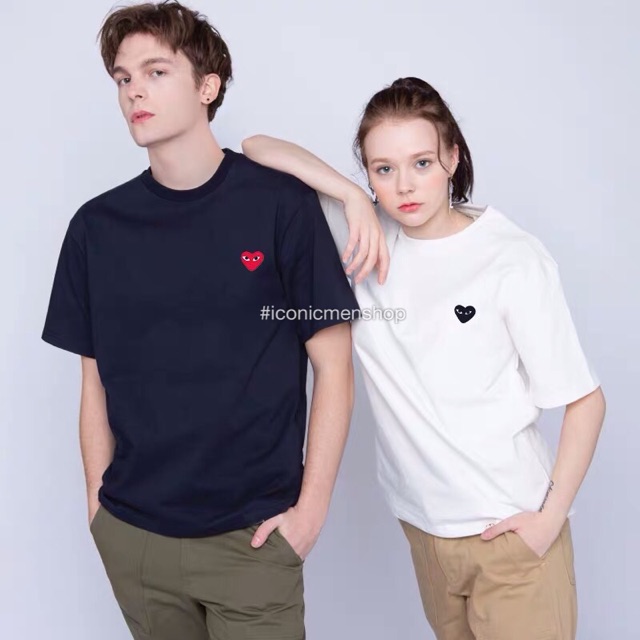 Áo thun hình mắt tim kute