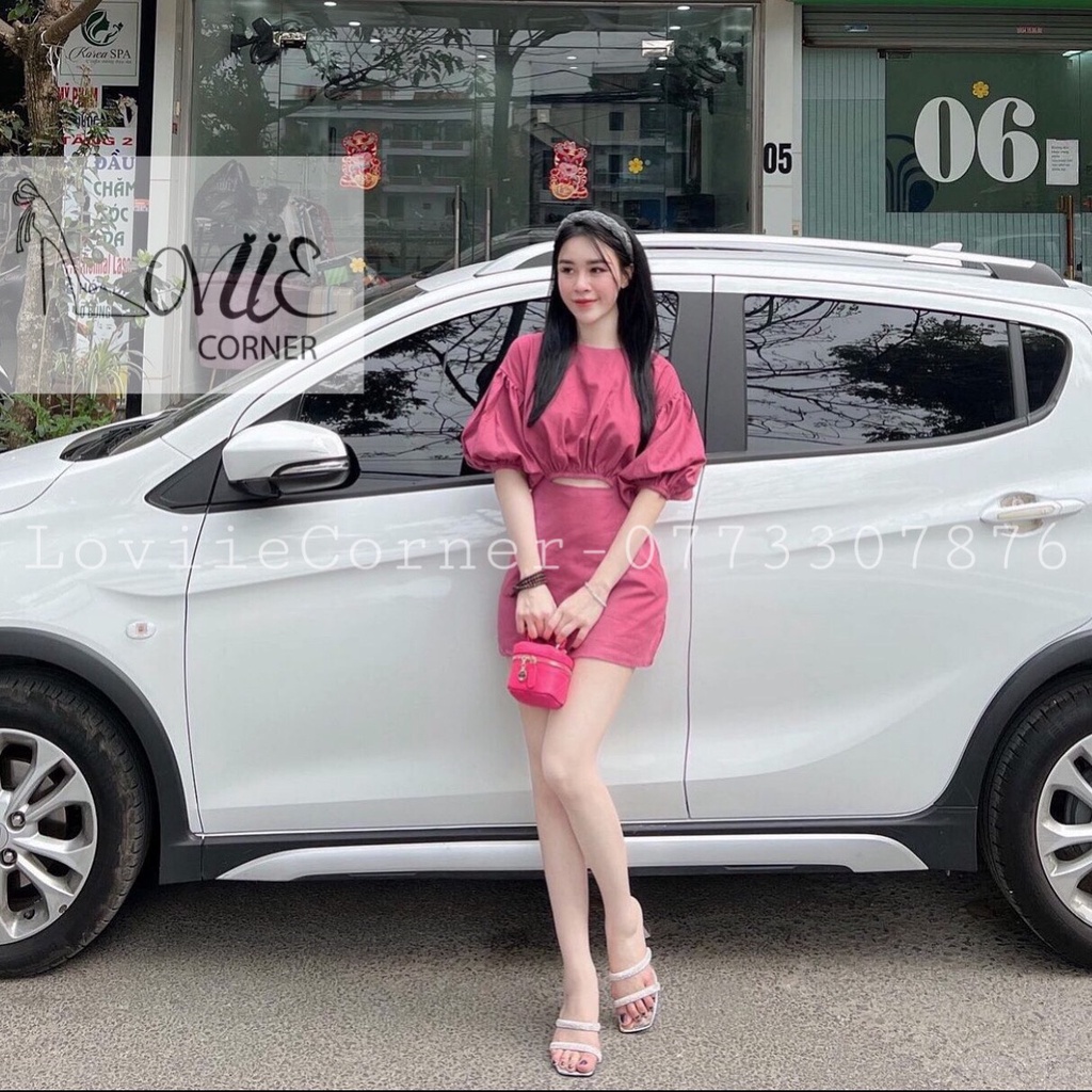 DÉP GUỐC NỮ LOVIIECORNER DÉP CAO GÓT THỜI TRANG 2 QUAI NGANG ĐÍNH ĐÁ 5CM D211104