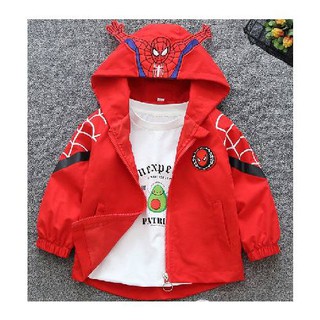 💚ÁO KHOÁC CHO BÉ 💚 Áo Khoác, Áo Gió tạo kiểu dáng NGƯỜI NHỆN Spiderman 2 - full size cho bé