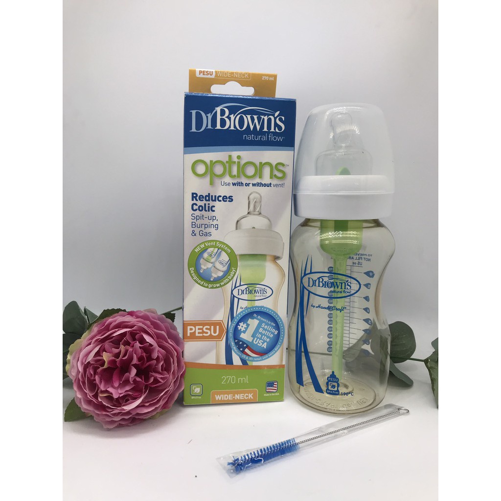 [Options plus] Bình sữa Dr.Brown's cổ rộng 150ml Options+, Options plus