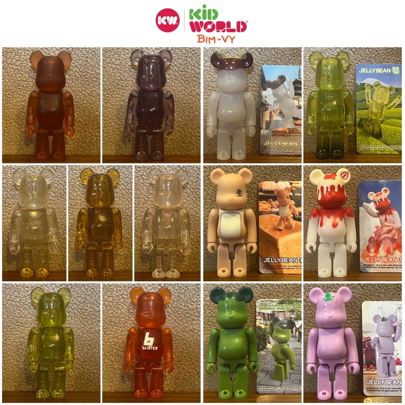 Chú gấu &quot;bụng phệ&quot; Bearbrick 100% Jelly Bean. MS: 02.