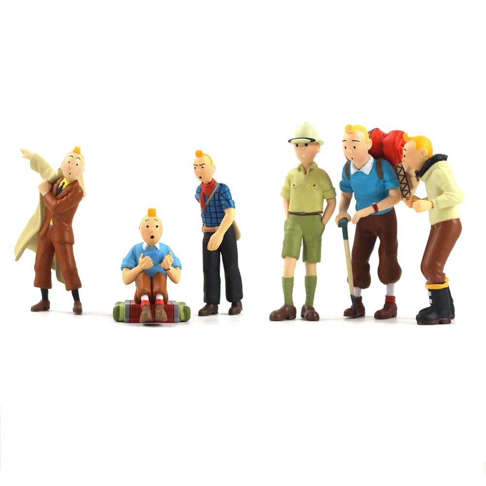 Mô Hình Nhân Vật Tintin 6-9cm Trong Phim Hoạt Hình The Adventures of Tintin