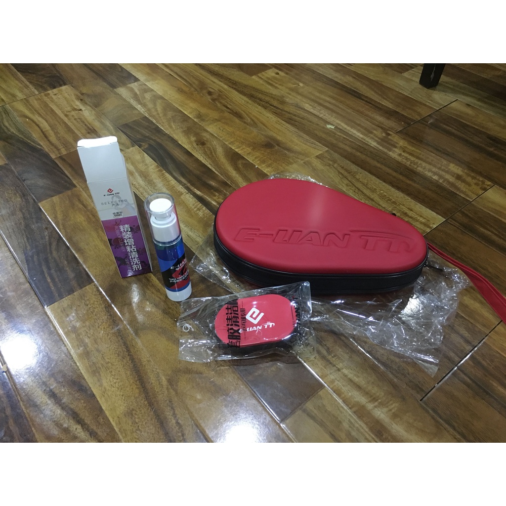 Combo bao vợt Winion  cùng chai xịt rửa phục hồi mặt vợt vàm mút lau mặt vợt E-lian (Winion)