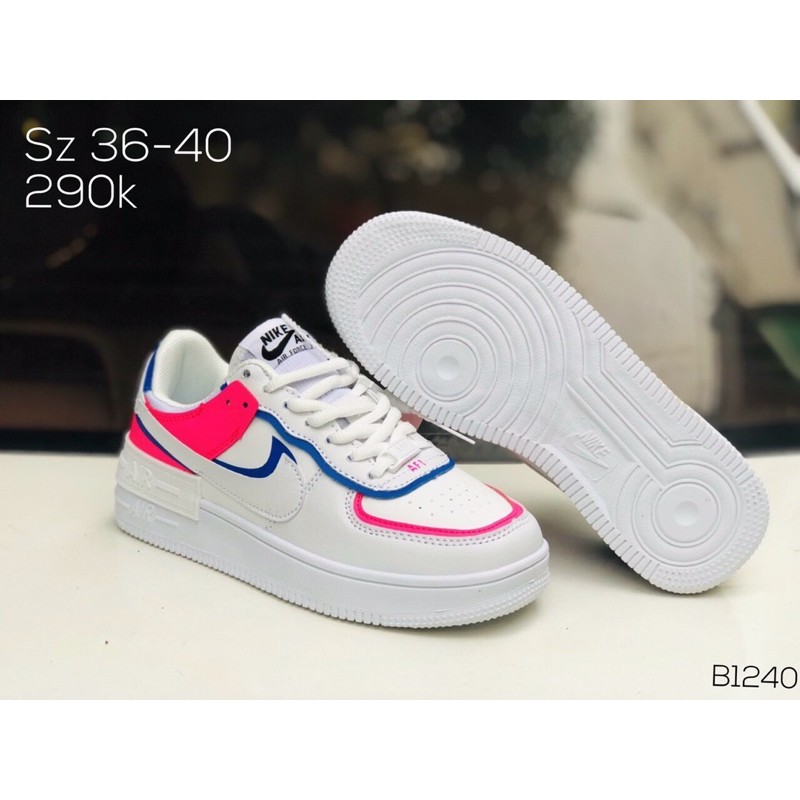 ✔️GIÀY AF1 SHADOW VIỀN HỒNG XANH FULLBOX  