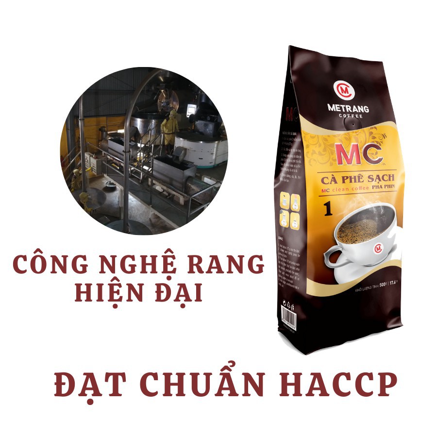 Cà phê sạch Mê Trang MC1 - cafe pha phin nguyên chất rang xay mộc (Arabica, Robusta) date mới