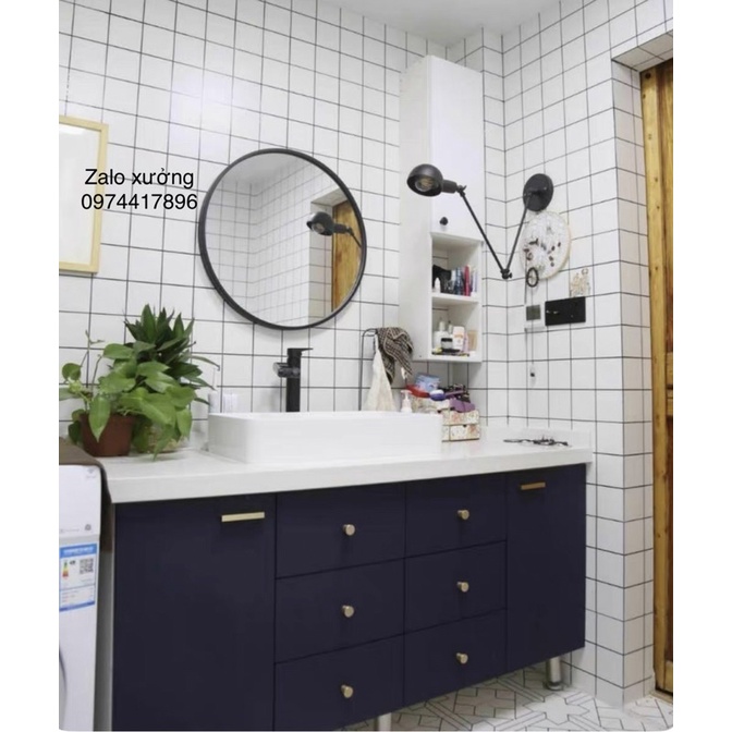 Gương treo tường, gương treo nhà tắm tĩnh điện phủ sơn acrylic KQG