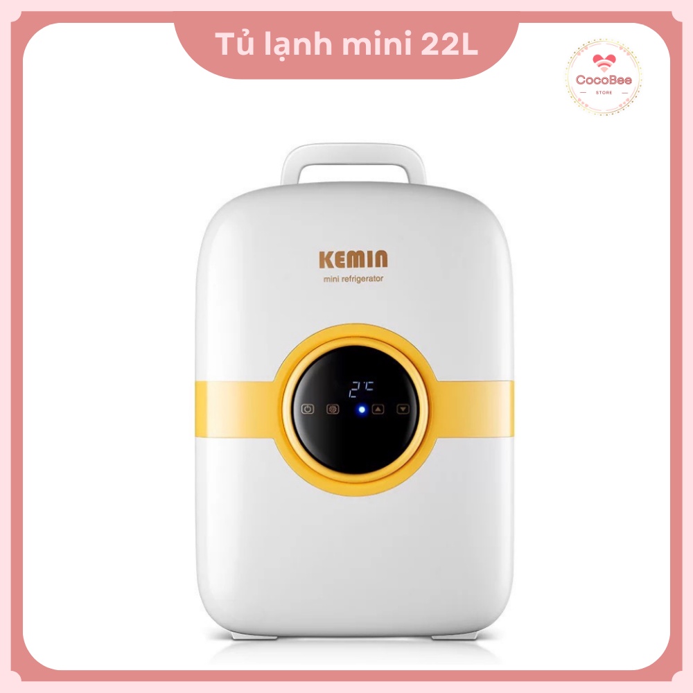Tủ lạnh 22l điều chỉnh nhiệt độ trên màn led [ Bảo quản mỹ phẩm, sữa mẹ]
