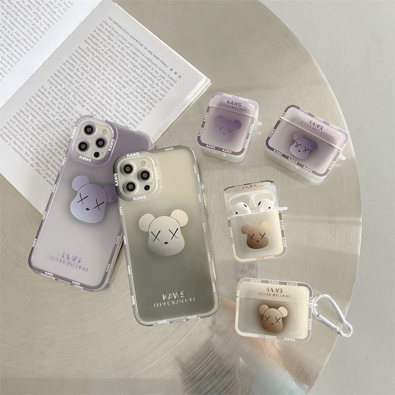 Vỏ Ốp Case Bảo Vệ Bao Đựng Tai Nghe Airpod 1 2 Pro Hình KAW S - Moncase