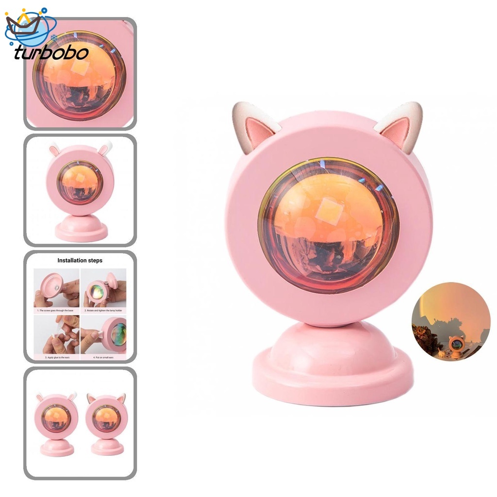 Đèn LED Ngủ Để Bàn Hình Cầu Vồng Có Thể Điều Chỉnh Độc Đáo