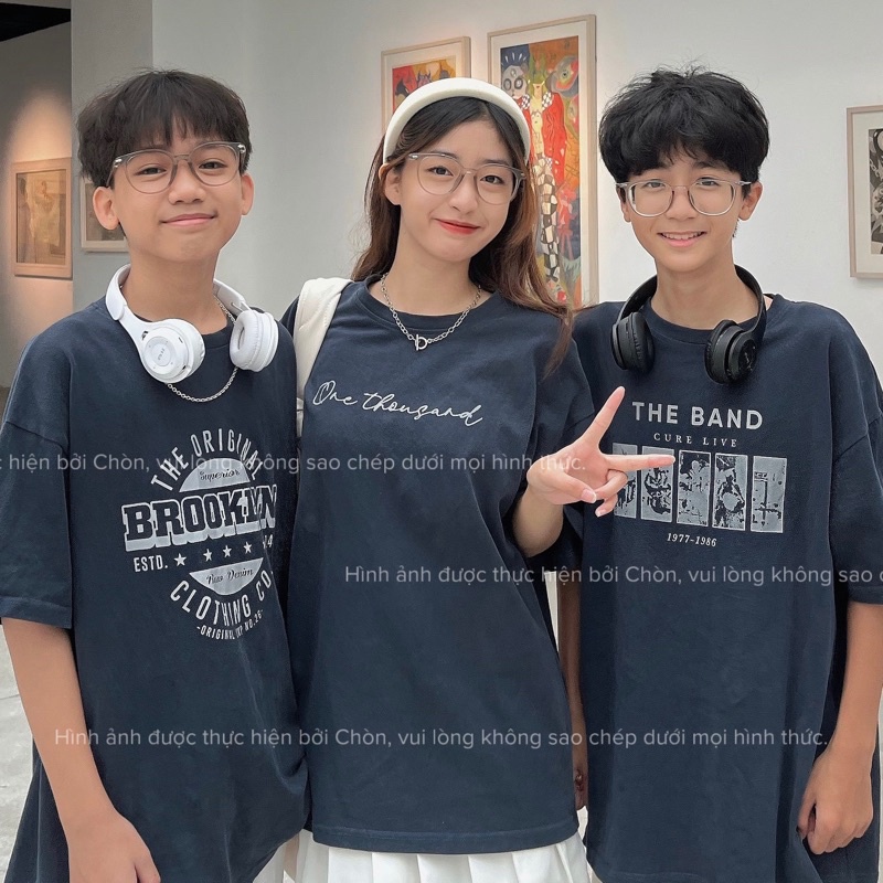 Áo thun 3158 MÀU NAVY hàng loại 1 chất dày dặn Cotton Unisex CHÒN CLOTHING