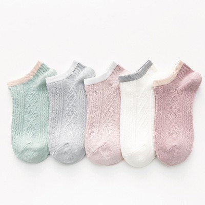 Tất cổ ngắn kẻ ngang cotton