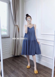 Váy 2 dây dáng suông