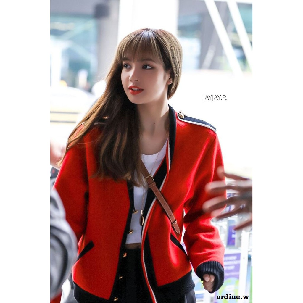 Sẵn_Áo cardigan kẻ viền BTS V, BLACKPINK Lisa | BigBuy360 - bigbuy360.vn