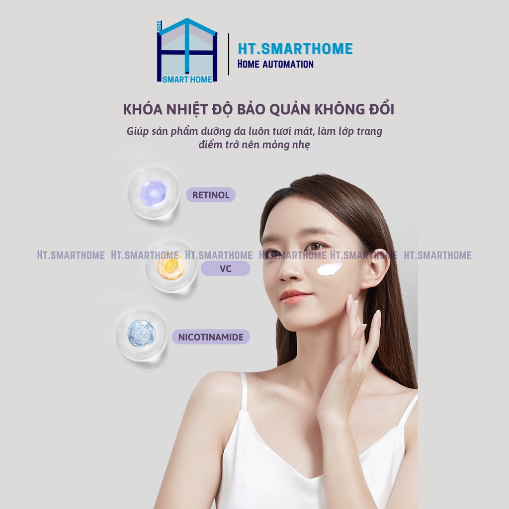 GEVILAN tủ lạnh mỹ phẩm nâng cấp 18L Beauty-  Bảo quản sản phẩm chăm sóc da, mỹ phẩm, làm ấm mặt nạ