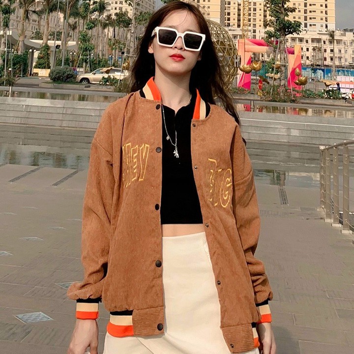 [Mã WASTMAY giảm 15% tối đa 30K đơn 150K] ÁO KHOÁC KAKI NHUNG GÂN Hey Big (M2440 - Ảnh Thật) | BigBuy360 - bigbuy360.vn