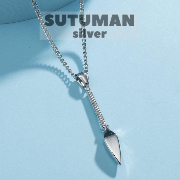 [GIAO HỎA TỐC] Vòng cổ mặt dây chuyền hình mũi tên cá tính Hàn Quốc thương hiệu SUTUMANsilver