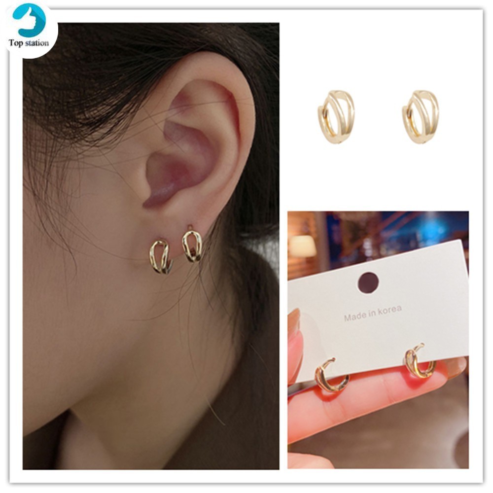 Hoa Tai Dạng Vòng Thời Trang Dành Cho Nữ