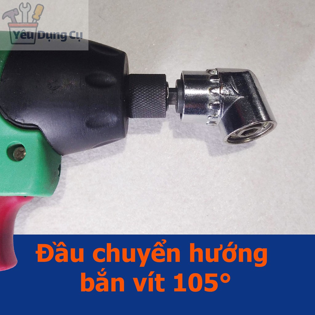 Đầu chuyển hướng bắt vít chân lục giác dùng cho máy khoan bắn vít và tuốc nơ vít trong không gian hẹp