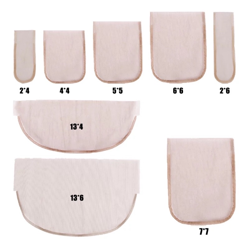 Bán buôn lưới ren để làm tóc giả 2x4. 4x4. 5x5.. 13x4. 13x6