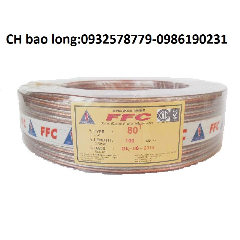 Dây loa trong FFC 80Tim(cuộn 100m)