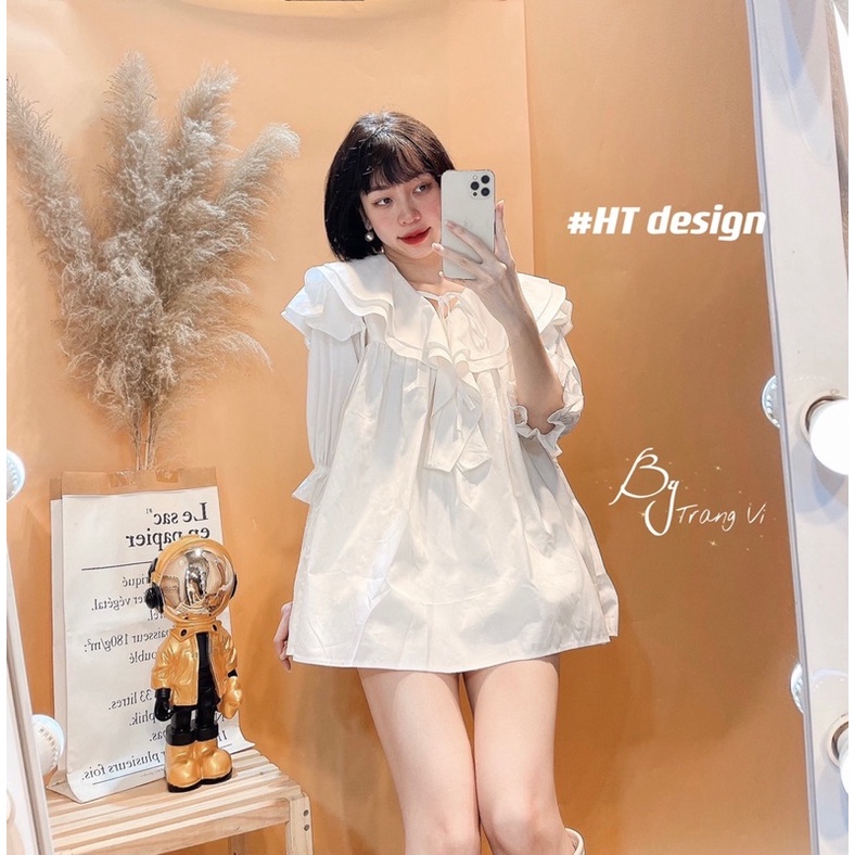 sơ mi bèo dáng baby doll xinh lắm ạ