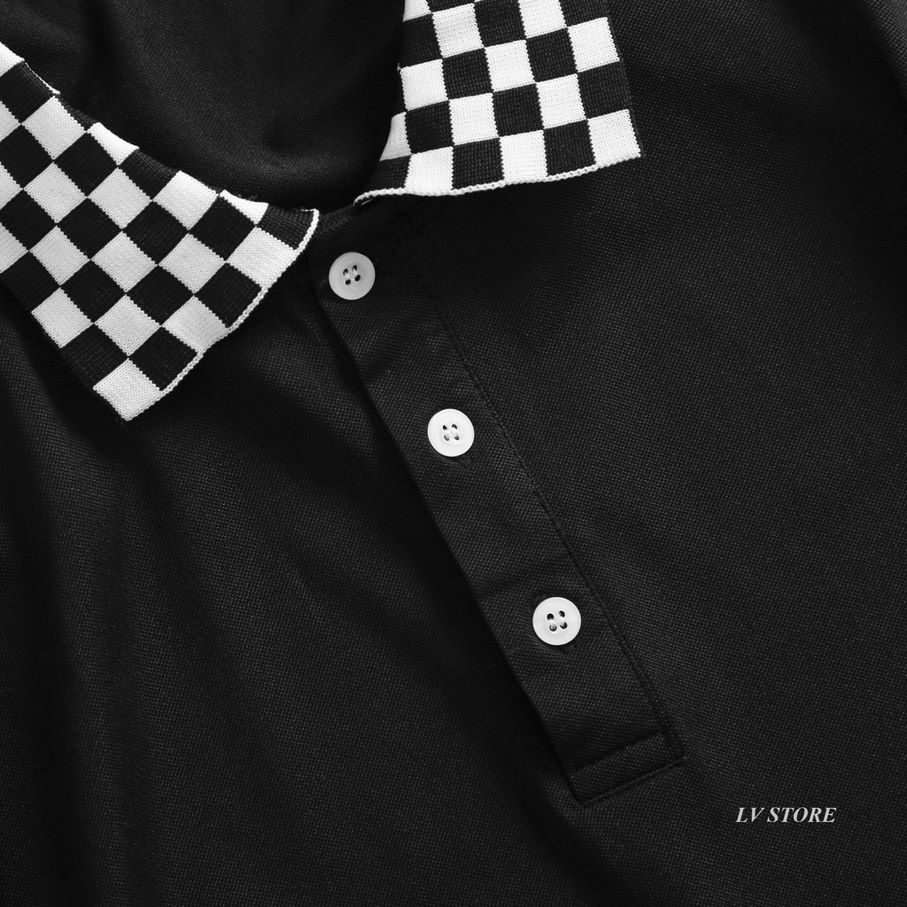 Áo Polo nam cổ bẻ caro Rose áo thun vải cá sấu cotton cao cấp tươi trẻ, năng động - Lv Store